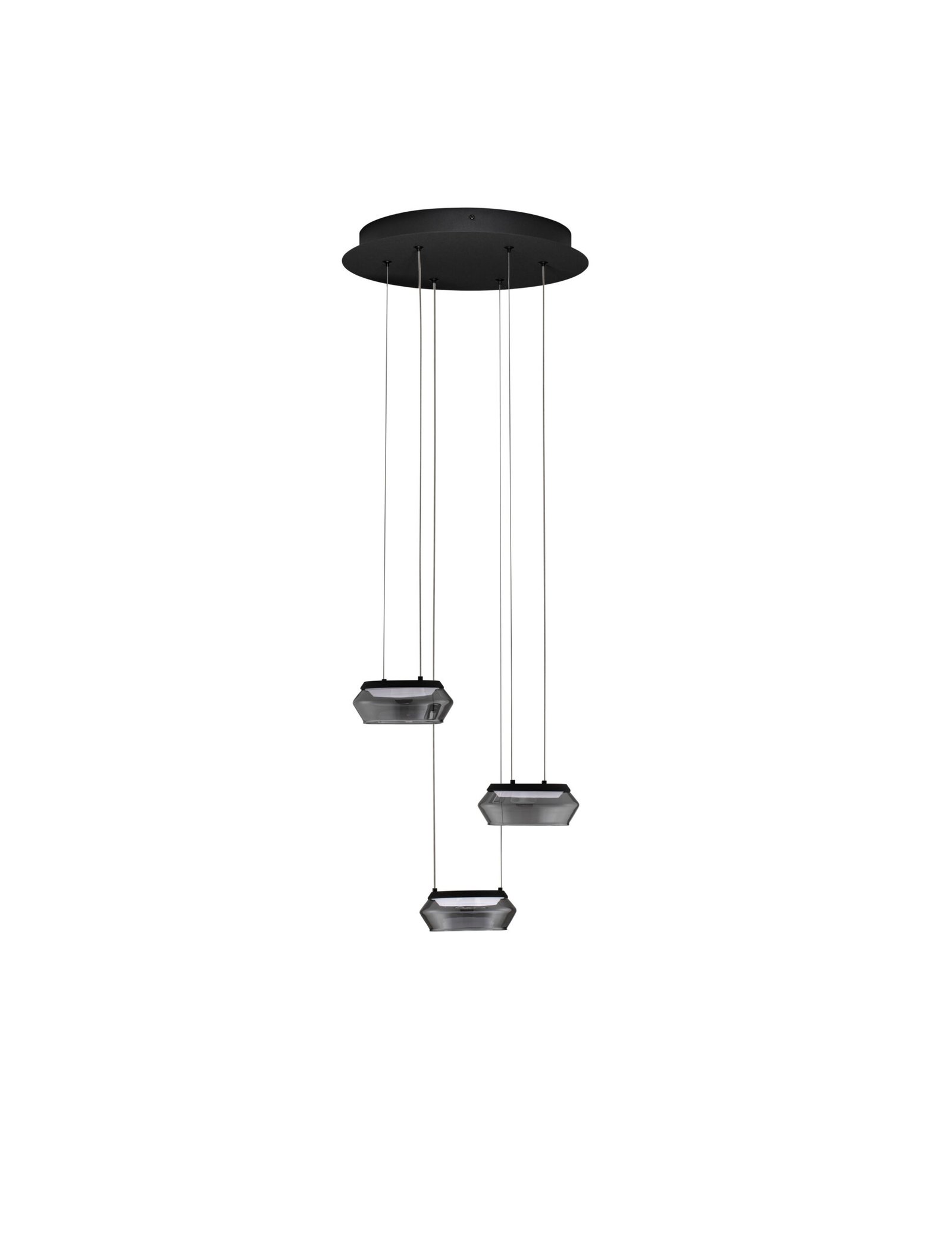 9236102_2 Jailyn LED-Hängelampe 24W, IP20, Sandy Black/Smokey,dimmbar – Bild 1