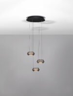 Jailyn LED-Hängelampe 24W, IP20, Sandy Black/Smokey,dimmbar – Bild 5