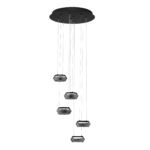 Jailyn LED-Hängelampe 40W, IP20, Sandy Black/Smokey,  dimmbar