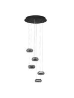 Jailyn LED-Hängelampe 40W, IP20, Sandy Black/Smokey,  dimmbar