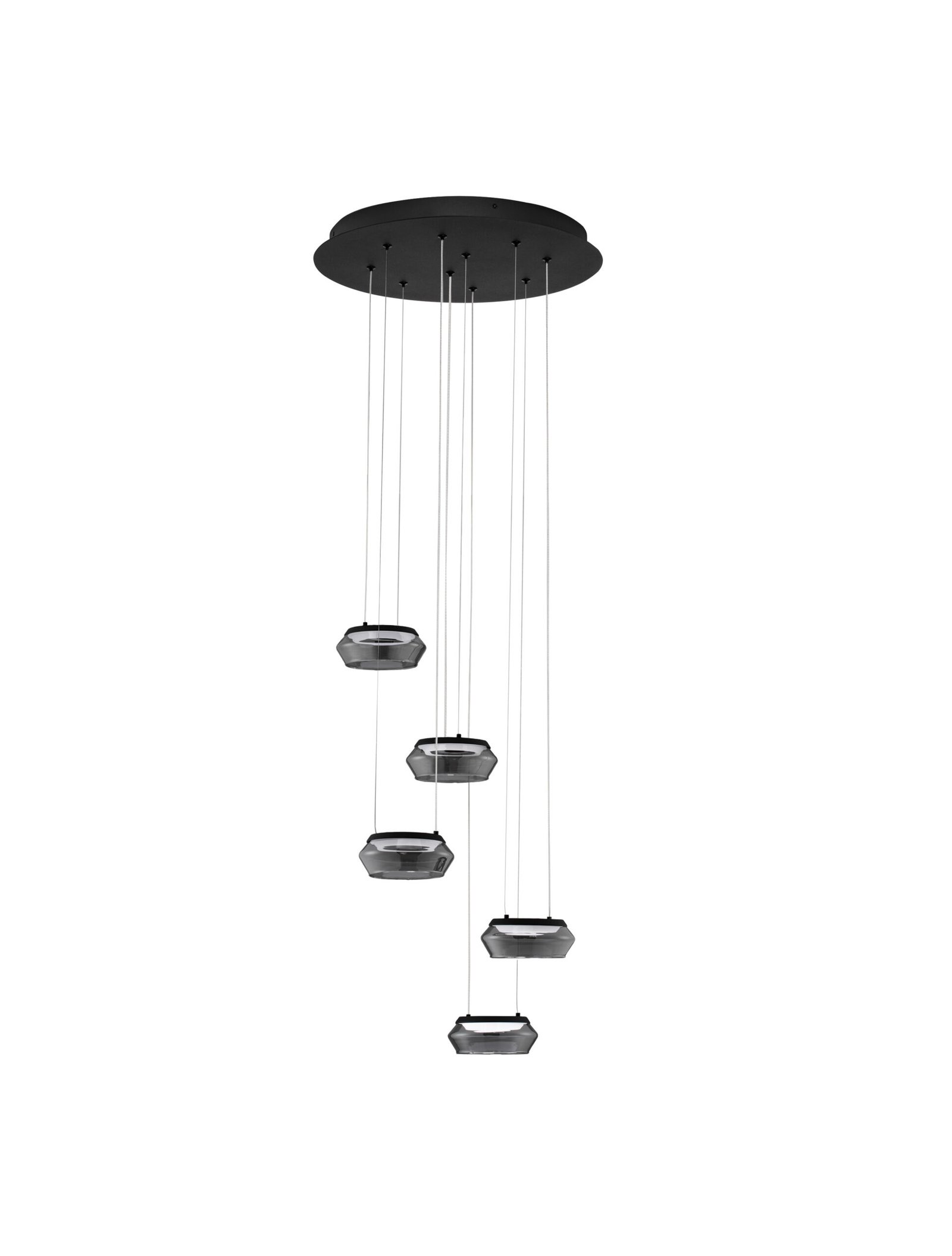 9236103_2 Jailyn LED-Hängelampe 40W, IP20, Sandy Black/Smokey, dimmbar – Bild 1