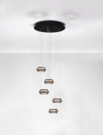 Jailyn LED-Hängelampe 40W, IP20, Sandy Black/Smokey,  dimmbar – Bild 5