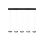 Jailyn LED-Hängelampe 40W, IP20,Smokey Glass,dimmbar