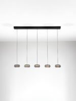 Jailyn LED-Hängelampe 40W, IP20,Smokey Glass,dimmbar – Bild 5
