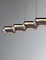 Jailyn LED-Hängelampe 40W, IP20,Smokey Glass,dimmbar – Bild 8