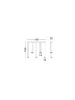 Jailyn LED-Hängelampe 40W, IP20,Smokey Glass,dimmbar – Bild 9