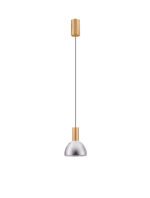 Voi LED-Hängelampe 8W, IP20, Brass Gold/Smokey Glass, 3000K