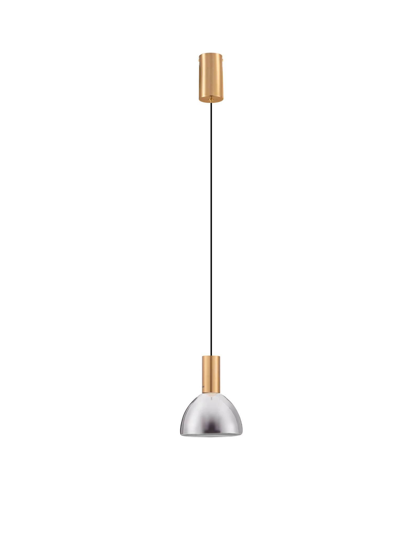9236304_2 Voi LED-Hängelampe 8W, IP20, Brass Gold/Smokey Glass, 3000K – Bild 1
