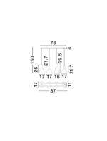 Voi LED-Hängelampe 32W, IP20, Gradient Smokey,dimmbar – Bild 7
