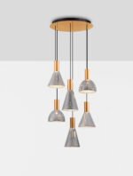 Voi LED-Hängelampe 48W, IP20,Smokey Glass,dimmbar – Bild 5