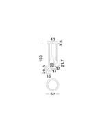 Voi LED-Hängelampe 48W, IP20,Smokey Glass,dimmbar – Bild 8