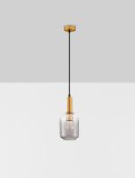 Maho Hängelampe E27 1x12W, IP20, Smokey-Brass Gold – Bild 4