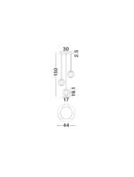 Abbacus Hängelampe E27 3x12W, IP20, Smokey/Matt Schwarz – Bild 6