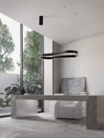 Dussa LED-Hängelampe 52W, IP20, Sandy Black, dimmbar, 3000K – Bild 2