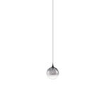 Orenda LED-Hängelampe 5W, IP20, Schwarz/Smokey Glas