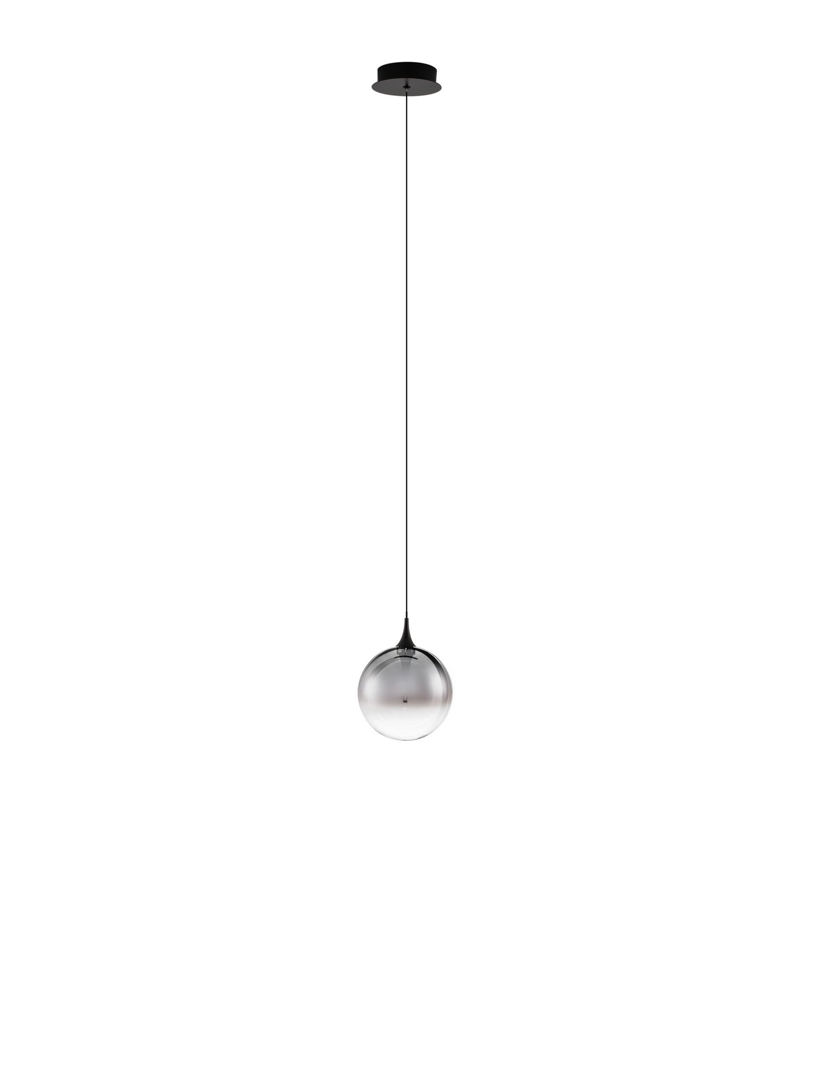 9416957_2 Orenda LED-Hängelampe 5W, IP20, Schwarz/Smokey Glas – Bild 1