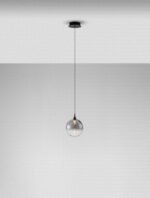Orenda LED-Hängelampe 5W, IP20, Schwarz/Smokey Glas – Bild 5