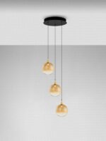 Orenda LED-Hängelampe 15W, IP20, Gold-Schwarz, dimmbar, 3000K – Bild 4