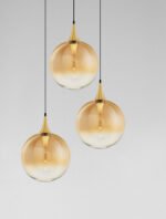Orenda LED-Hängelampe 15W, IP20, Gold-Schwarz, dimmbar, 3000K – Bild 3
