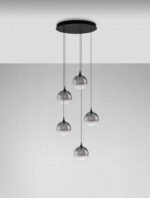 Orenda LED-Hängelampe 20W, IP20, Gradient Smokey, dimmbar – Bild 4