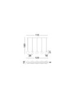 Orenda LED-Hängelampe 20W, IP20, Gradient , dimmbar – Bild 7