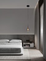 Alish LED-Hängelampe 8W, IP20, Matt Schwarz/Smokey, 3000K – Bild 2