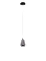 Alish LED-Hängelampe 8W, IP20, Matt Schwarz/Smokey, 3000K