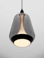 Alish LED-Hängelampe 8W, IP20, Matt Schwarz/Smokey, 3000K – Bild 6