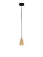 Alish LED-Hängelampe 8W, IP20, Messinggold/Matt Schwarz