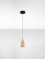 Alish LED-Hängelampe 8W, IP20, Messinggold/Matt Schwarz – Bild 5