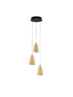 Alish LED-Pendelleuchte 24W, IP20, Brass Gold, dimmbar
