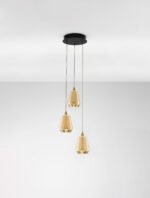 Alish LED-Pendelleuchte 24W, IP20, Brass Gold, dimmbar – Bild 4