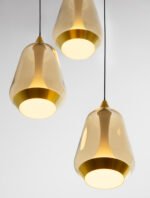 Alish LED-Pendelleuchte 24W, IP20, Brass Gold, dimmbar – Bild 6
