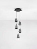 Alish LED-Hängelampe 40W, IP20, Matt Schwarz-Smoke, dimmbar – Bild 4