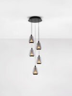 Alish LED-Hängelampe 40W, IP20, Matt Schwarz-Smoke, dimmbar – Bild 5