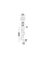 Alish LED-Hängelampe 40W, IP20, Matt Schwarz-Smoke, dimmbar – Bild 7