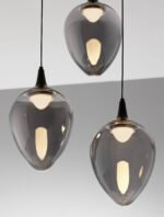 Nali LED-Hängelampe 18W, IP20, Smokey/Matt Schwarz, dimmbar – Bild 6