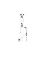 Nali LED-Hängelampe 18W, IP20, Smokey/Matt Schwarz, dimmbar – Bild 7