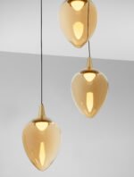 Nali LED-Hängelampe 18W, IP20, Champagne, dimmbar, 3000K – Bild 3