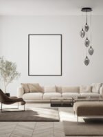 Nali LED-Hängelampe 30W, IP20, Smokey-Matt Schwarz, dimmbar – Bild 2