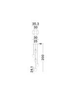 Nali LED-Hängelampe 30W, IP20, Champagne, dimmbar – Bild 7