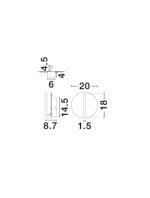 Nalu LED-Wandleuchte 15W, IP20, Sandy Black/Weiß, dimmbar – Bild 8