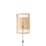 Pale Wandleuchte E27 1x12W, IP20, Natur-Bambus