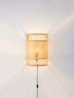 Pale Wandleuchte E27 1x12W, IP20, Natur-Bambus – Bild 5