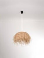Jaunet Hängelampe E27 1x12W, IP20, Natur-Rattan – Bild 6