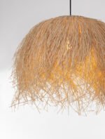 Jaunet Hängelampe E27 1x12W, IP20, Natur-Rattan – Bild 4