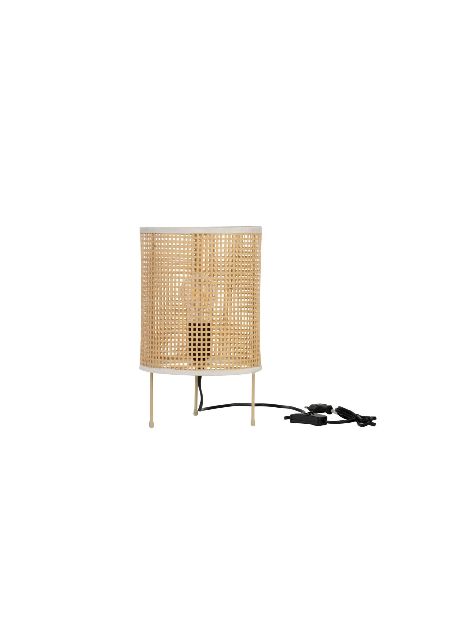 9586538_2 Canto Tischleuchte E27 1x12W, IP20, Natur Rattan – Bild 1