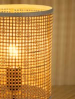 Canto Tischleuchte E27 1x12W, IP20, Natur Rattan – Bild 6