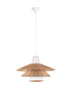 Kao Hängelampe E27 1x12W, IP20, Natur/Orange/Sandy White