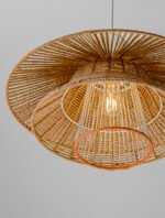 Kao Hängelampe E27 1x12W, IP20, Natur/Orange/Sandy White – Bild 6